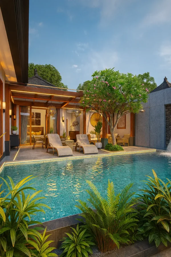 jasa interior kamar tidur bungalow