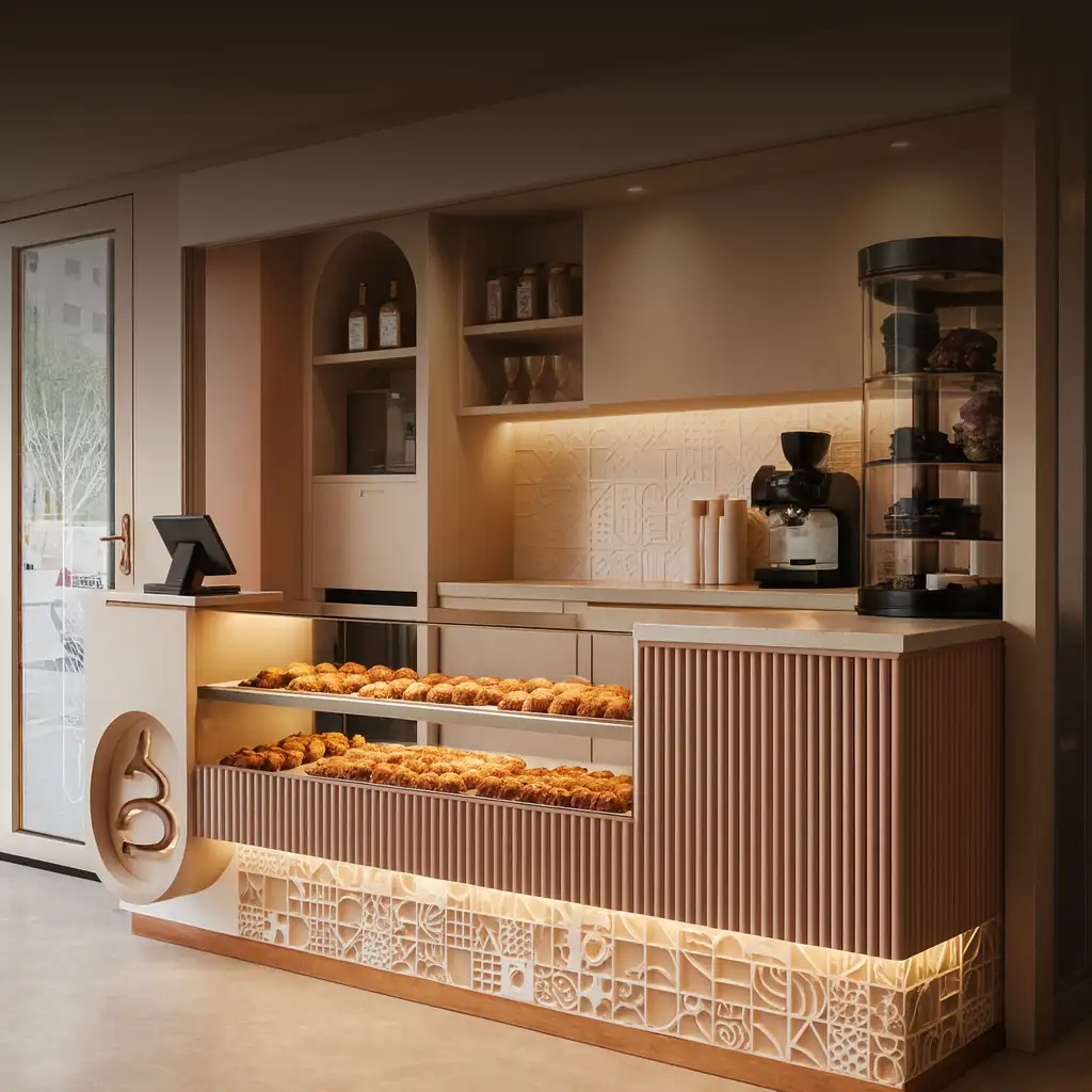 jasa custom furniture kiosk