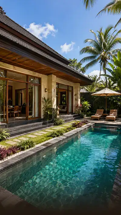 jasa kontraktor rumah bali tropical